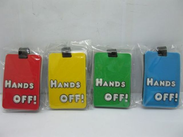 10Pcs New Luggage Tag "HANDS OFF"