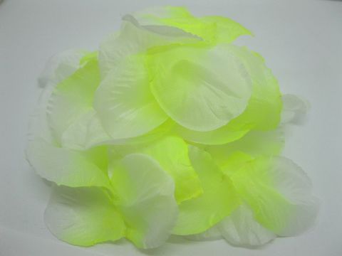 1000 Rose Petals Wedding Party Decoration - White & Green - Click Image to Close
