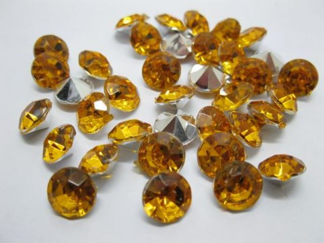 1000 Diamond Confetti 8mm Wedding Party Table Scatter-Coffee