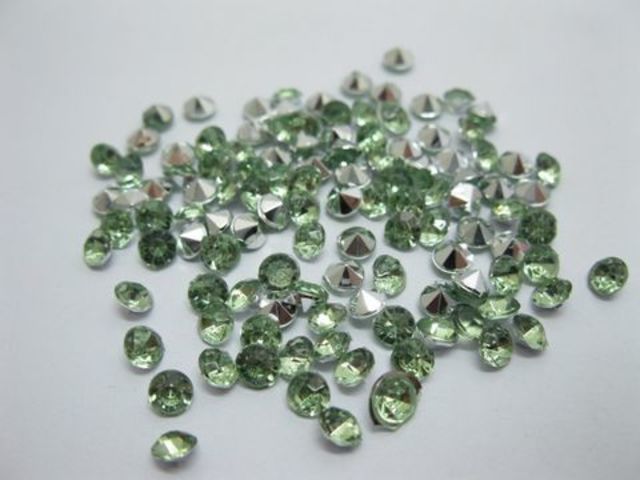 5000 Diamond Confetti 4.5mm Wedding Party Table Scatter-Green 5000 Diamond Confetti 4.5mm Wedding Party Table Scatter-Green