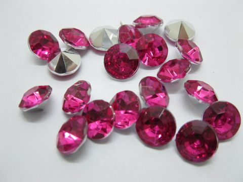 1000 Diamond Confetti 10mm Wedding Party Table Scatter-Fuschia - Click Image to Close