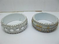 12pcs White Bangles Bracelets Assorted Wholesale
