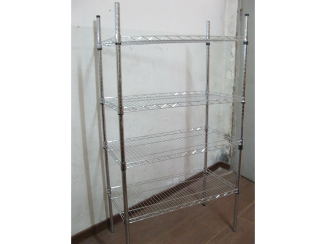 Adjustable 4 Tier Wire Shelving Storage Shelf 87x42x156