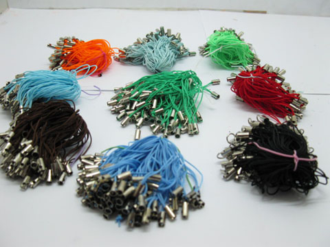 1000Pcs Mobile Phone Tags Straps W/Connector Mixed Colour - Click Image to Close