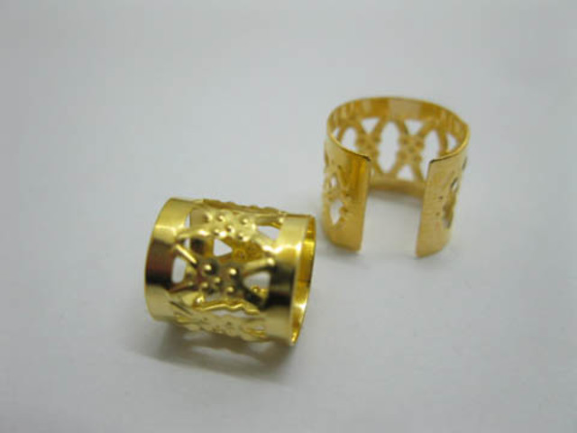 950 Golden Plated Hair Dreadlock Bead Cuff Clip