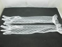 2Pair Wedding Dress Lace Bridal Long Gloves 45cm