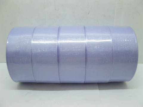5Rolls X 25Yards Purple Grosgrain Ribbon 38mm - Click Image to Close