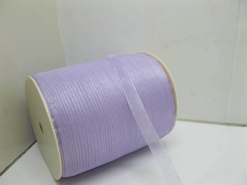 1Roll X 500Yards Purple Organza Ribbon 9mm - Click Image to Close