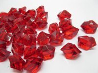 230X Red Acrylic Ice Stone Crystal Vase Table Wedding Decoration