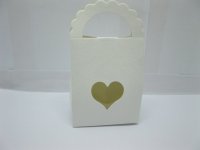 50Pcs Bomboniere Boxes Wedding Favor w/Heart Insert