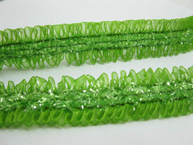 25Yards Green Lace Lacemaking Craft Trim 2cm - Click Image to Close