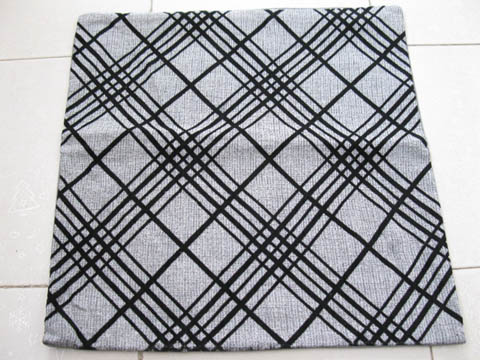2Pcs Black Hemp Cushion Covers 43cm - Click Image to Close