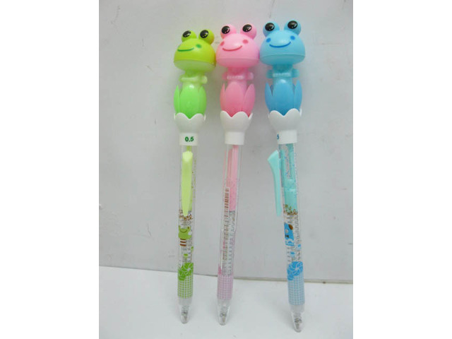 36Pcs Automatic Ball Point Pens w/Cute Frog on Top Mixed