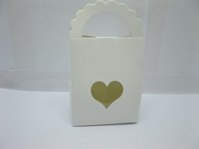 50Pcs Bomboniere Boxes Wedding Favor w/Heart Insert - Click Image to Close