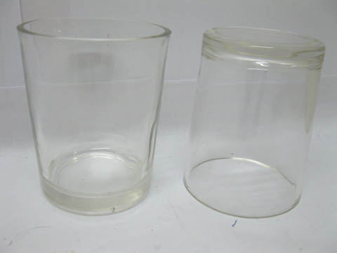 144X Transparent Glass Tea Light Holder Wedding Favor - Click Image to Close
