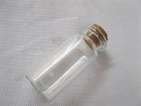 300Sets Empty Glass Storage/Display Bottle/Jar with Cork 10ml - Click Image to Close