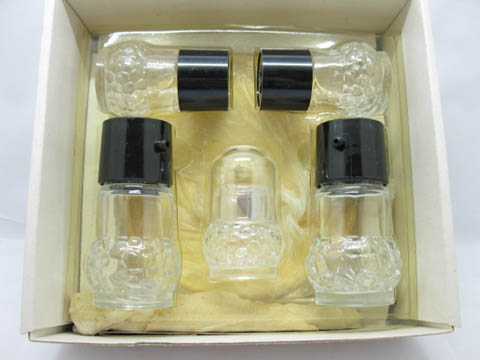 1Sets X 5pcs Spice Bottles with Holder Shelf - Click Image to Close