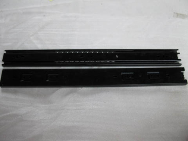 1Pair 18" Black Full-Extension Storage Drawer Runner Slide 1Pair 18" Black Full-Extension Storage Drawer Runner Slide