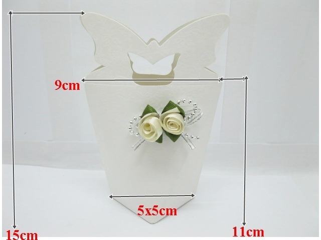 4x12Pcs Bomboniere Boxes Wedding Favor w/Rose Flower Wholesale 4x12Pcs Bomboniere Boxes Wedding Favor w/Rose Flower Wholesale