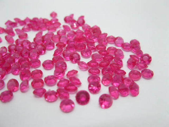1000 Fushia Diamond Confetti 6mm Wedding Table Scatter 1000 Fushia Diamond Confetti 6mm Wedding Table Scatter