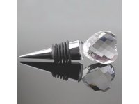 5Pcs Crystal Heart Bottle Stopper Wedding Bombonieres Favor