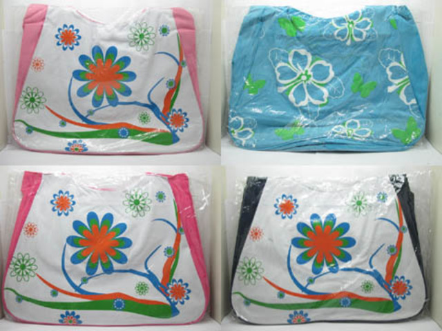 5X New Canvas Beach Bag Tote Handbag