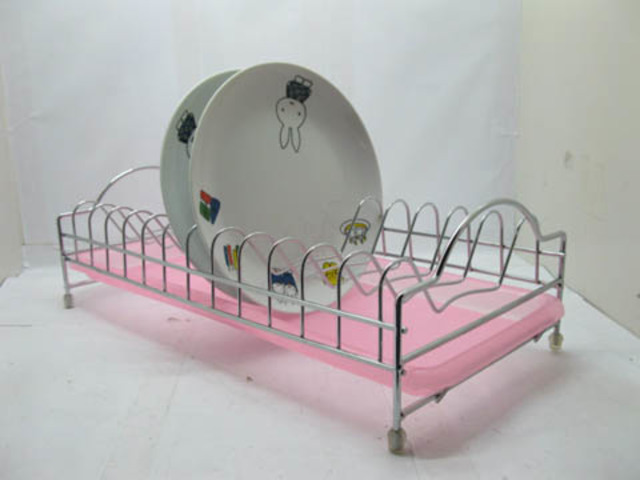 1Pc Dish Rack Plate Drainer Stand Hold 12 Plates 1Pc Dish Rack Plate Drainer Stand Hold 12 Plates
