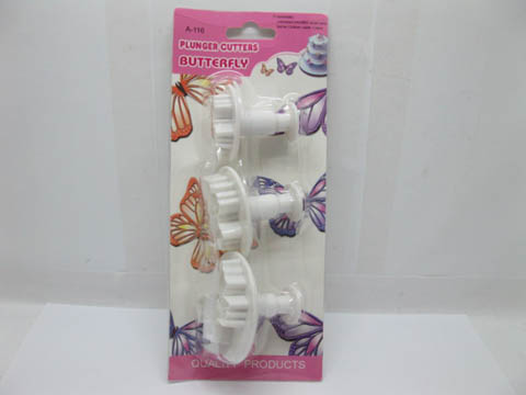 1Set X 3Pcs Butterfly Plunger Cutter Cake Decorating - Click Image to Close