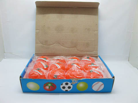 12 Funny Squishy Vivid Orange Sticky Toys - Click Image to Close