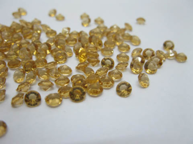 5x1000 Coffee Diamond Confetti 4.5mm Wedding Table Scatter