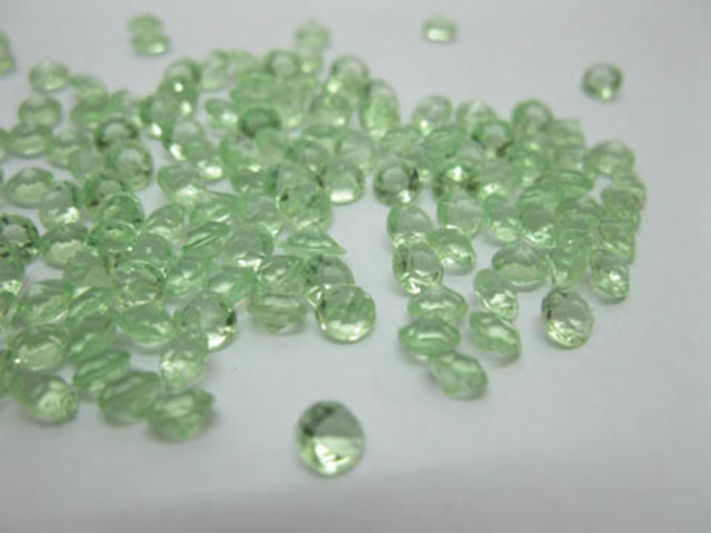 5x1000 Green Diamond Confetti 4.5mm Wedding Table Scatter - Click Image to Close