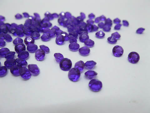 1000 Purple Diamond Confetti 4.5mm Wedding Table Scatter - Click Image to Close