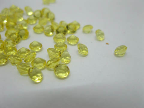 1000 Yellow Diamond Confetti 6mm Wedding Table Scatter - Click Image to Close