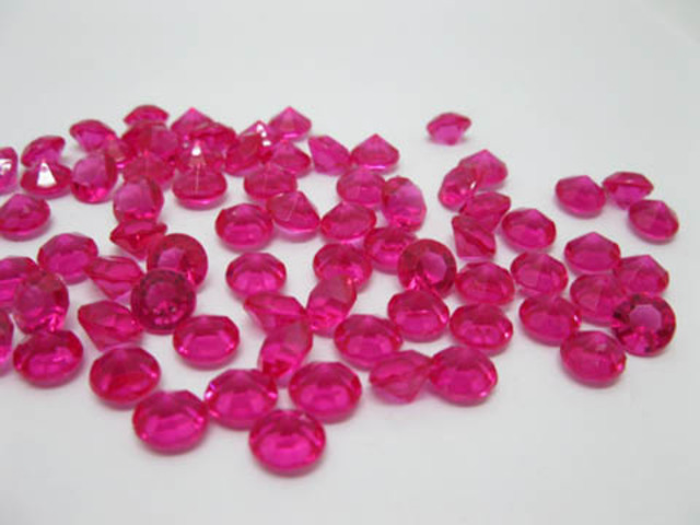1000 Fuschia Diamond Confetti 8mm Wedding Table Scatter 1000 Fuschia Diamond Confetti 8mm Wedding Table Scatter