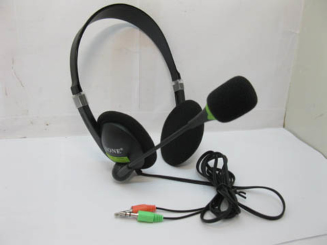 1Pc New Black Stereo Headset Headphone w/Microphone