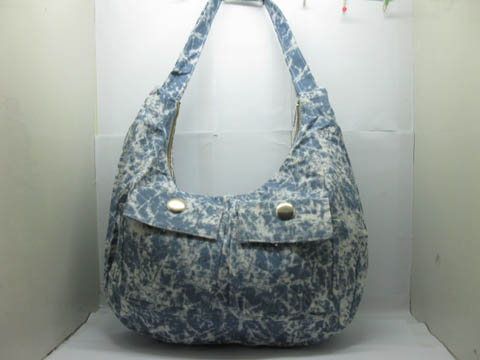 1Pcs New Grey Hippie Shoulder Bag w/2 Pockets in Front - Click Image to Close