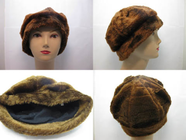 6Pcs New Unisex Artificial Faux Fur Hat