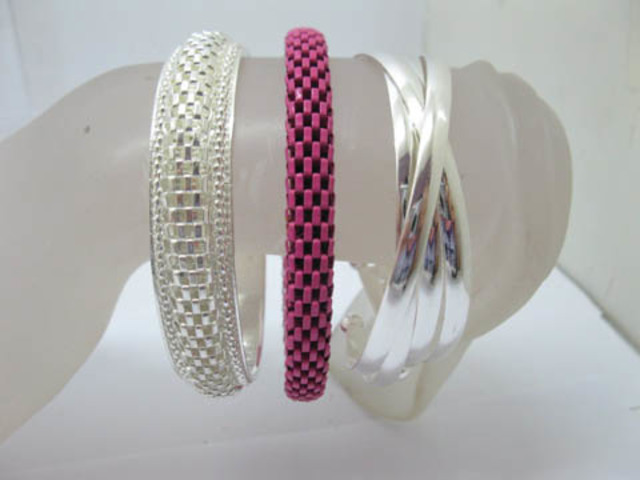 5Packs New Bangle Bracelet Assorted br-m-ch52 - Click Image to Close