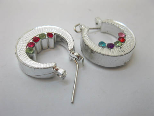 5x12Pairs Fashion Earrings with Rhinestone