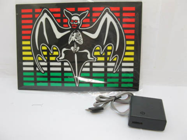 1X Bat Light Up Flashing LED Glow Equalizer 1X Bat Light Up Flashing LED Glow Equalizer