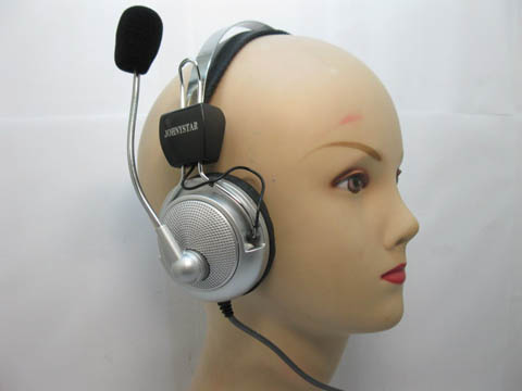 1Pc New Stereo Headset Headphone w/Microphone - Click Image to Close