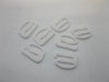 4X200Pcs White "E" Hook Bra Clips 11mm 4X200Pcs White "E" Hook Bra Clips 11mm