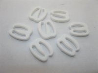 4X200Pcs White "E" Hook Bra Clips 9mm