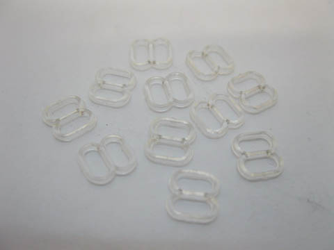 500Pcs Clear Garter & Bra Strap Sliders 6mm - Click Image to Close