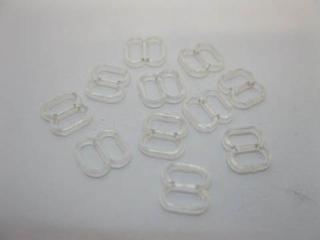 500Pcs Clear Garter & Bra Strap Sliders 6mm