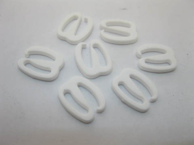 4X200Pcs White "E" Hook Bra Clips 9mm