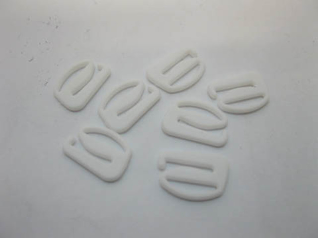 4X200Pcs White "E" Hook Bra Clips 11mm - Click Image to Close