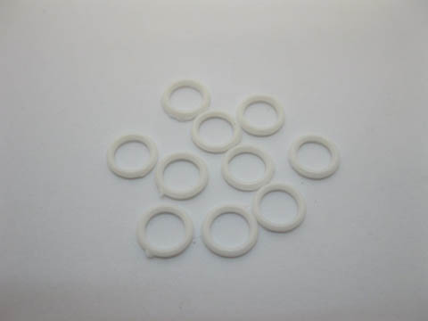 500Pcs White Bra Rings Bra Finding Acessories 6mm - Click Image to Close