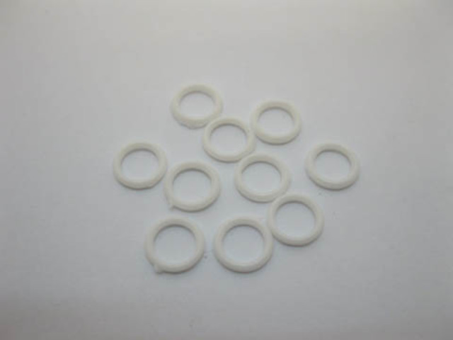 500Pcs White Bra Rings Bra Finding Acessories 6mm - Click Image to Close