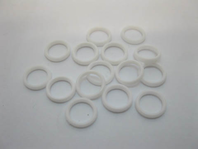 500Pcs White Bra Rings Bra Finding Acessories 8mm - Click Image to Close